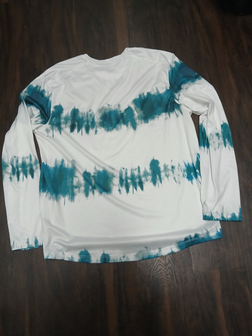 K-Swiss White Performance Tee with Teal Accent